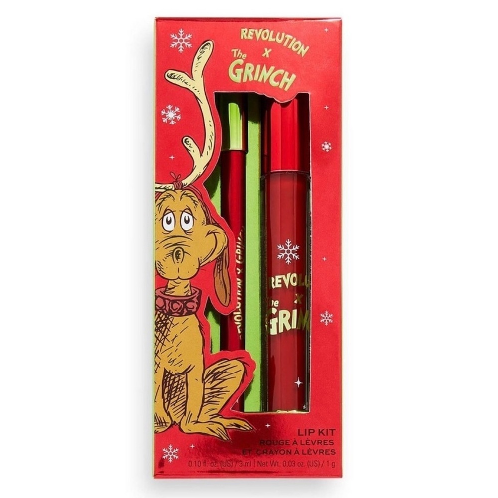 Makeup Revolution x The Grinch - Little Max Lip Kit
